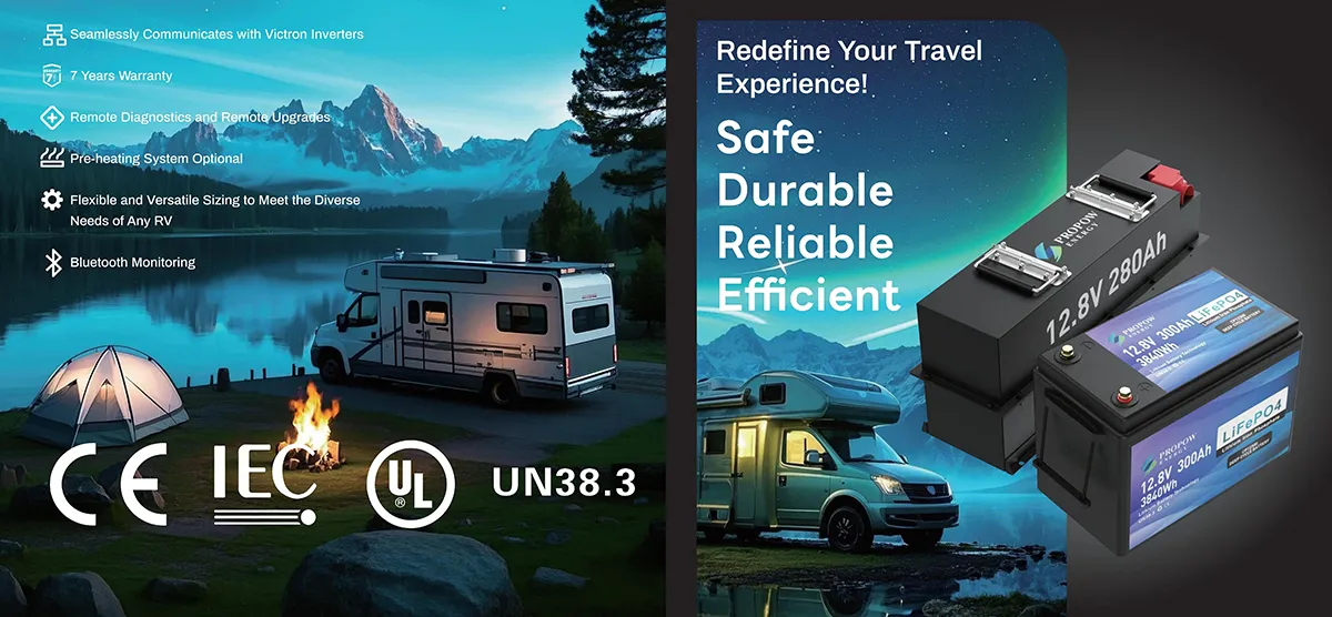 12V 300Ah LiFePO4 RV Battery